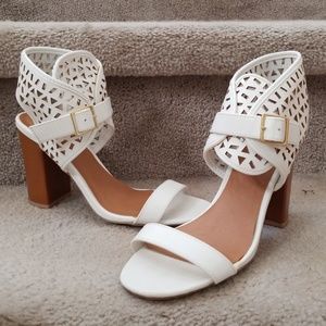 Qupid Perforated Sandals